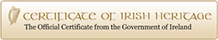 Certificate of Irish Heritage